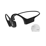 Aftershokz Xtrainerz Bone Conduction MP3 Swimming Headphones with Swim Cap, Black Diamond