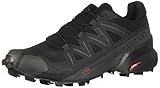 Salomon Speedcross 5 Trail Running Shoes for Men, Black/Black/Phantom, 11