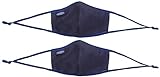 KEEN Unisex Together Cotton Face Mask Reusable, Navy, XS/S, 2 Pack