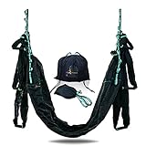 YOGA SWING PRO Premium Aerial Hammock Anti gravity Yoga Swing Kit - Acrobat Flying Sling Set for Indoor and Outdoor Inversion Therapy