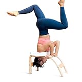 THUNDESK Yoga Inversion Bench,Yoga Headstand Prop,Upside Down Chair for Balance Training, Core Strength Building,Yoga,Pilates Chair (White)