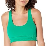 Alo Yoga Women's Scoop Neck Sweatshirt Bra, Green Emerald, M