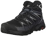 Salomon X Ultra 3 MID Gore-TEX Hiking Boots for Men, Black/India Ink/Monument, 8