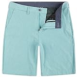 Brickline Hybrid Shorts for Mens, Chino Golf Stretch Board Shorts, Lightweight Stretch Gym Workout Shorts with Pockets, Regular Fit Quick Dry - 30