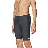 Speedo Men's Swimsuit Jammer Endurance+ Solid, Charcoal, 30