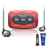 Waterproof 8 GB SYRYN Swimbuds Flip Bundle for Swimming with Music | Drag and Drop MP3, AAC, M4a, FLAC Using PC or Mac (No Apple Music, Spotify, or Other Streaming Services)