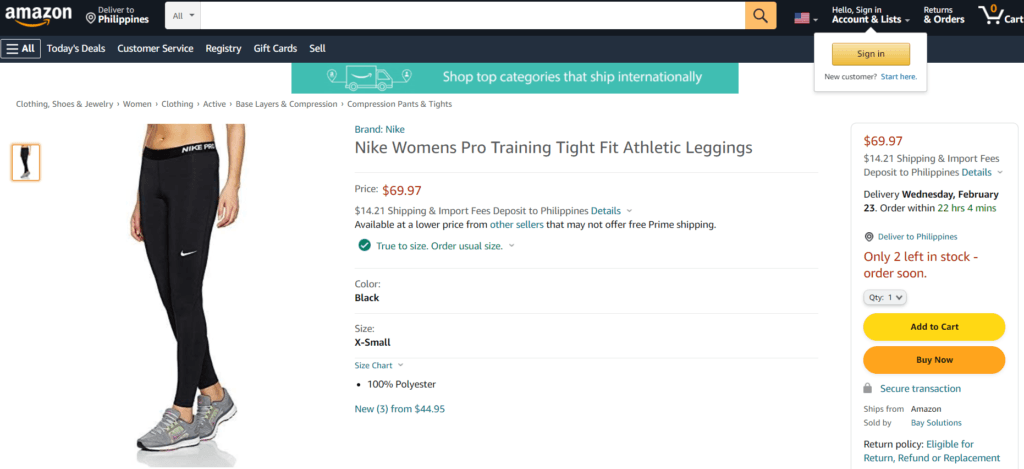 Nike women's pro training tights