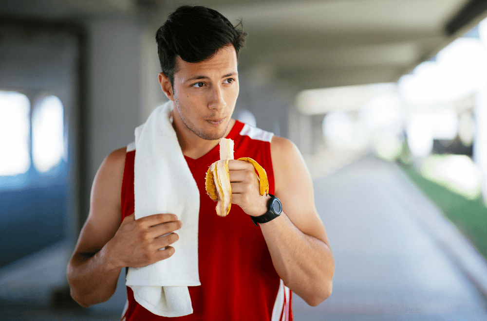 why do runners eat banana