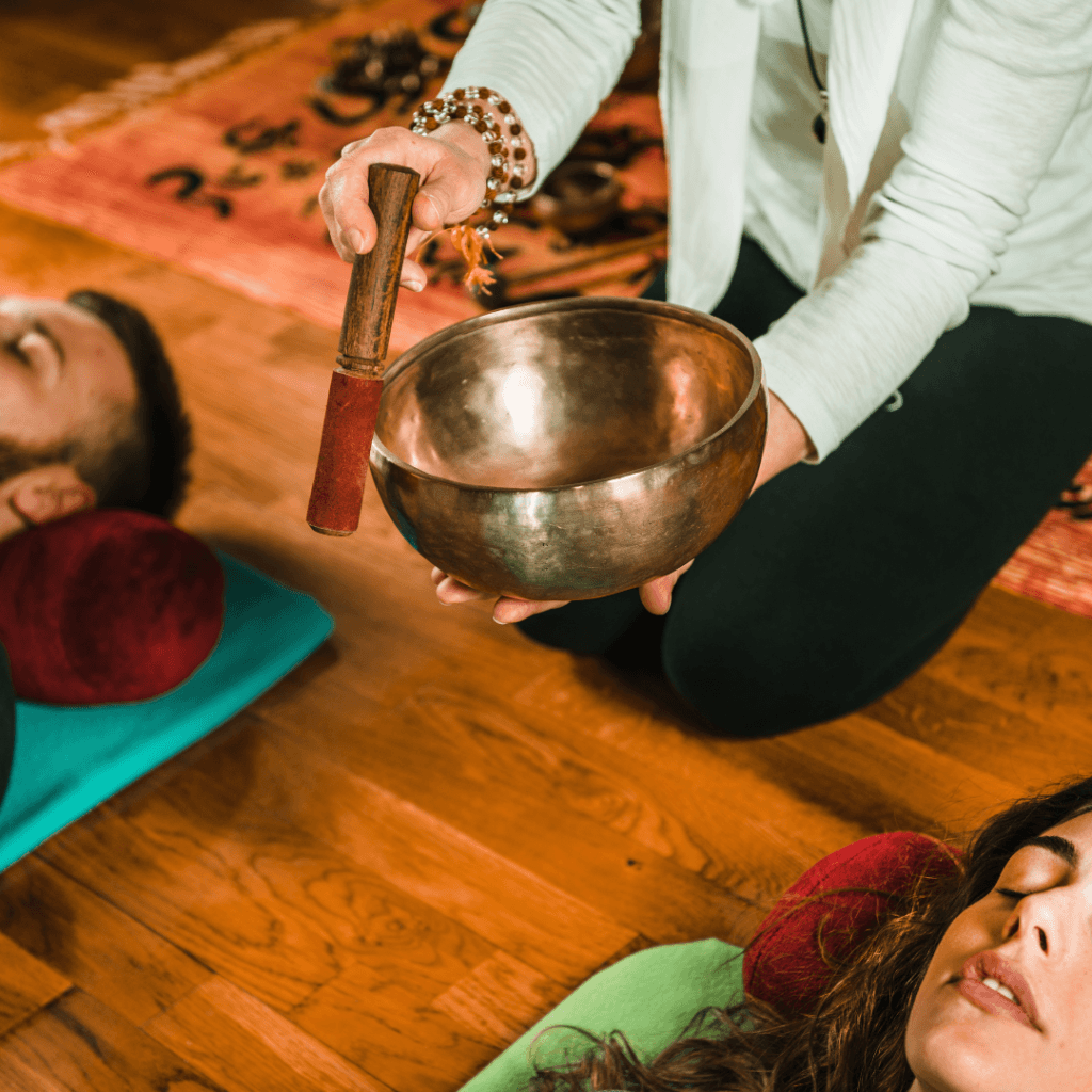 Nidra yoga with singing bowl