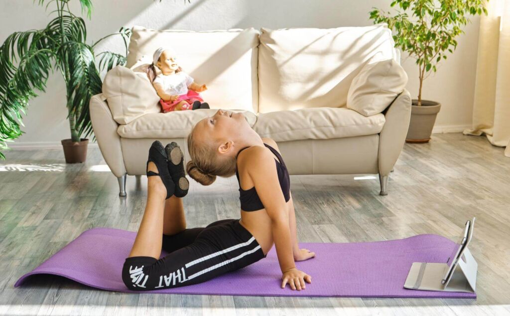 Child-friendly yoga mat
