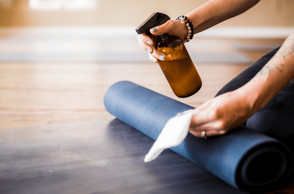 Yoga mat cleaner