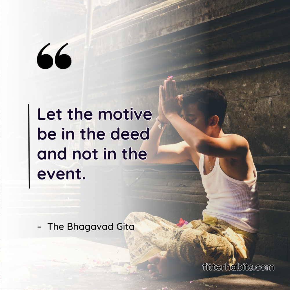 Karma yoga quotes from the bhagavad gita